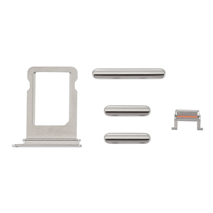 Card Tray + Volume Control Key + Power Button + Mute Switch Vibrator Key for iPhone X(Silver) - free shipping - PMC TechLife - Order now!