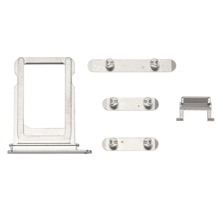 Card Tray + Volume Control Key + Power Button + Mute Switch Vibrator Key for iPhone X(Silver) - free shipping - PMC TechLife - Order now!
