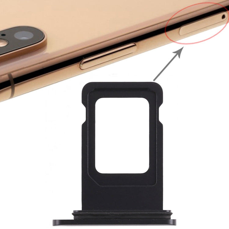 SIM Card Tray for iPhone XR (Single SIM Card)(Black) - Others by PMC TechLife | Online Shopping South Africa | PMC TechLife