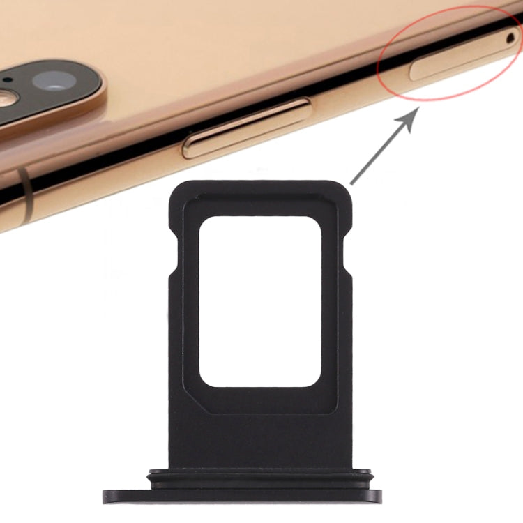 Double SIM Card Tray for iPhone XR (Double SIM Card)(Black) - Others by PMC TechLife | Online Shopping South Africa | PMC TechLife