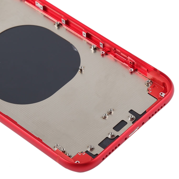 Back Housing Cover with Camera Lens & SIM Card Tray & Side Keys for iPhone XR(Red) - Back Cover by PMC TechLife | Online Shopping South Africa | PMC TechLife