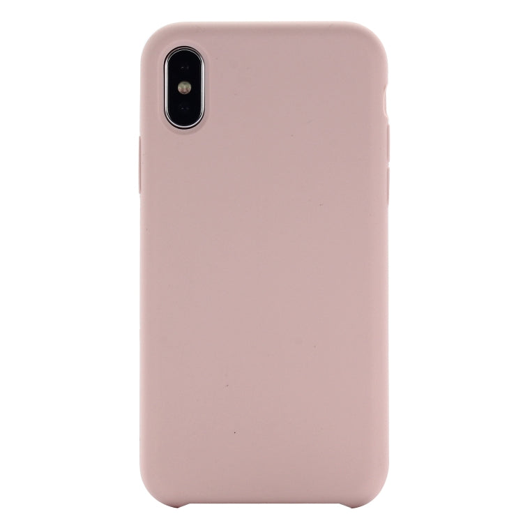 For iPhone XR Four Corners Full Coverage Liquid Silicone Case(Light Pink) - More iPhone Cases by PMC TechLife | Online Shopping South Africa | PMC TechLife