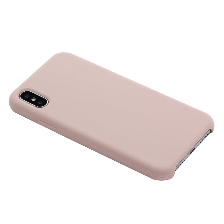 For iPhone XR Four Corners Full Coverage Liquid Silicone Case(Light Pink) - More iPhone Cases by PMC TechLife | Online Shopping South Africa | PMC TechLife