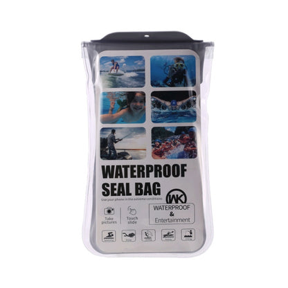 WK WT-Q02 Waterproof Bag with Lanyard for Smart Phones 6.5 inch or Below (Silver) - Waterproof Bag by WK | Online Shopping South Africa | PMC Jewellery | Buy Now Pay Later Mobicred