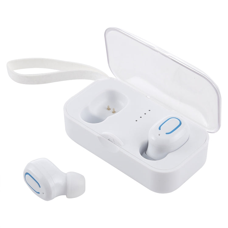 TI8S TWS Dazzling Wireless Stereo Bluetooth 5.0 Earphones with Charging Case(White) - TWS Earphone by PMC TechLife | Online Shopping South Africa | PMC TechLife