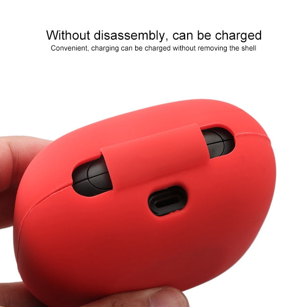 Solid Color Silicone Wireless Bluetooth Earphone Protective Case for Beats Powerbeats Pro(Red) - Other Case by PMC TechLife | Online Shopping South Africa | PMC TechLife