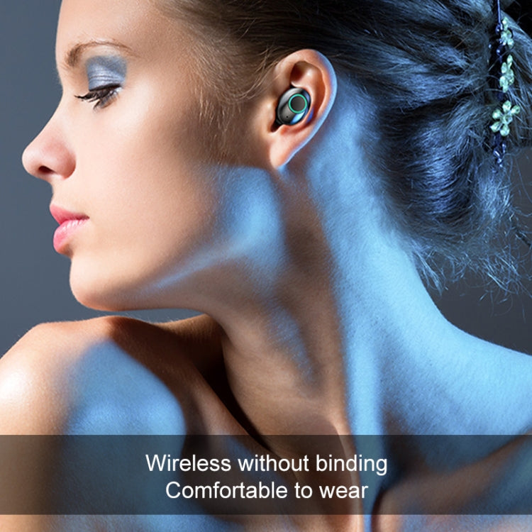 M7 TWS V5.0 Binaural Wireless Stereo Bluetooth Headset with Charging Case and Digital Display(Black) - TWS Earphone by PMC TechLife | Online Shopping South Africa | PMC TechLife