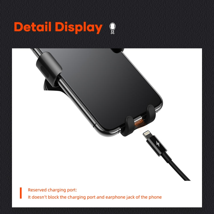 ROCK W31 Car Gravity Wireless Charging Air Outlet Bracket - Wireless Charger Holders by ROCK | Online Shopping South Africa | PMC TechLife | Buy Now Pay Later Mobicred