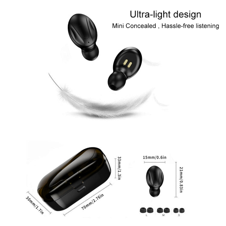 XG13 Bluetooth 5.0 TWS Mini Stereo Wireless Bluetooth Earphone (White) - TWS Earphone by PMC Jewellery | Online Shopping South Africa | PMC Jewellery