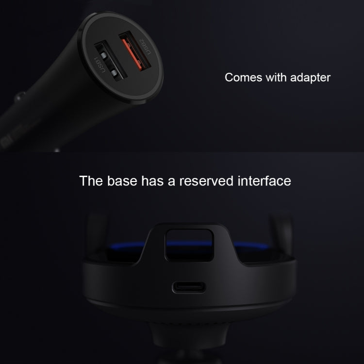 Original Xiaomi 20W Car Mount Qi Standard Wireless Charger(Black) - Car Holders by Xiaomi | Online Shopping South Africa | PMC Jewellery