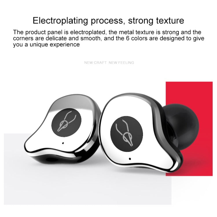 Sabbat E12 Portable In-ear Bluetooth V5.0 Earphone with Wireless Charging Box, Wireless Charging Model, For iPhone, Galaxy, Huawei, Xiaomi, HTC and Other Smartphones(Grey) - Bluetooth Earphone by Sabbat | Online Shopping South Africa | PMC Jewellery