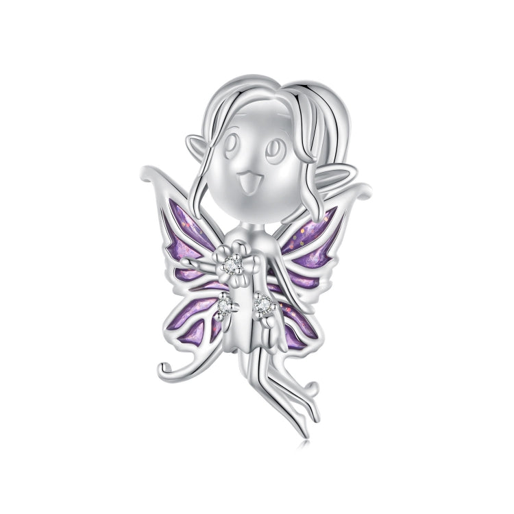 SCC2544 S925 Sterling Silver Necklace Pendant Accessories Butterfly Elf DIY Bracelet Beads - Jewelry Accessories by PMC Jewellery | Online Shopping South Africa | PMC Jewellery