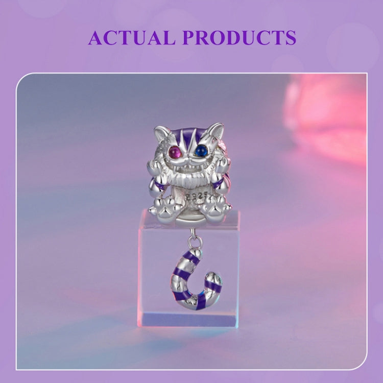 SCC2529 Sterling Silver S925 Fantasy Magic Cat Pendant Accessories DIY Bracelet Beads - Necklaces & Pendants by PMC Jewellery | Online Shopping South Africa | PMC Jewellery