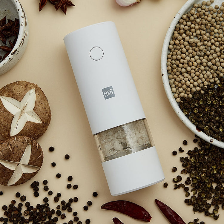 Original Xiaomi Youpin Huohou Electric Grinding Machine Automatic Mill Pepper Grinder(White) - Stirrer & Squeezer by Xiaomi | Online Shopping South Africa | PMC Jewellery | Buy Now Pay Later Mobicred