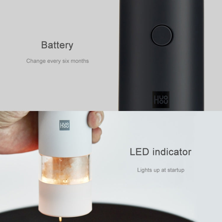 Original Xiaomi Youpin Huohou Electric Grinding Machine Automatic Mill Pepper Grinder(White) - Stirrer & Squeezer by Xiaomi | Online Shopping South Africa | PMC Jewellery | Buy Now Pay Later Mobicred