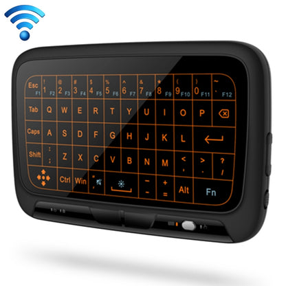 H18+ 2.4GHz Mini Wireless Keyboard Full Touchpad with 3-Level Adjustable Backlight(Black) - MINI PC Accessories & Gadgets by PMC Jewellery | Online Shopping South Africa | PMC Jewellery