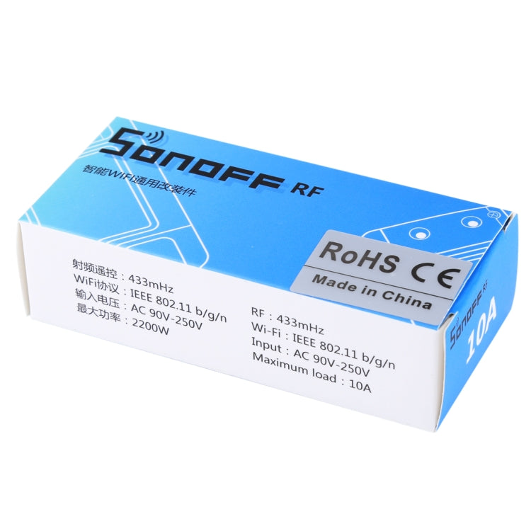 Sonoff  433MHz DIY WiFi Smart Wireless Remote Control Timer Module Power Switch for Smart Home, Support iOS and Android - free shipping - PMC TechLife - Order now!