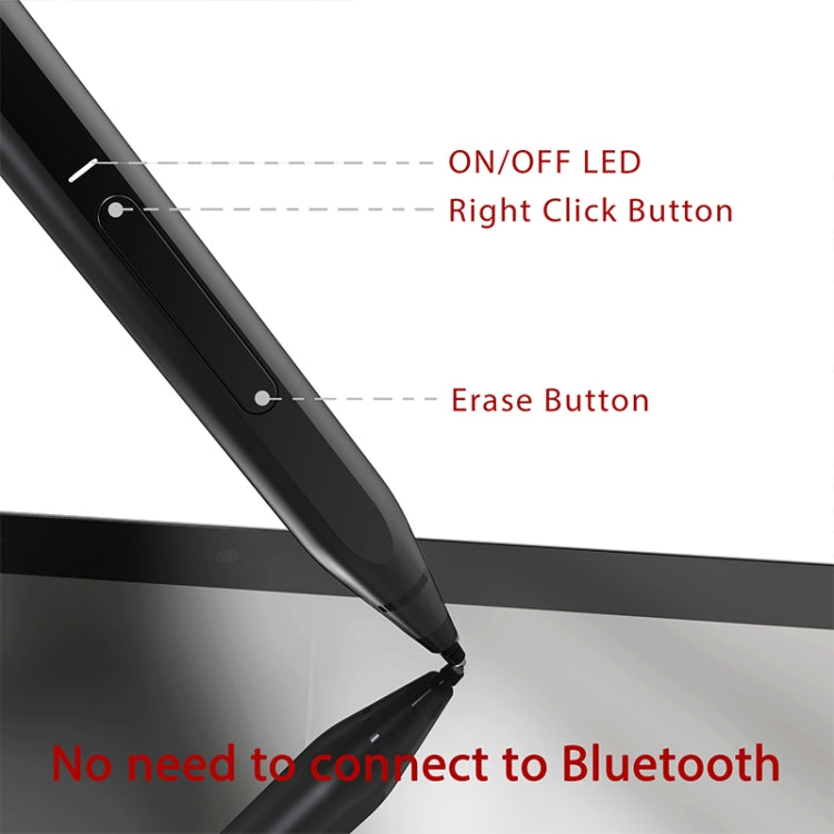 JD03 Magnetic Touch Stylus Pen with Tilt Function for MicroSoft Surface Series (Black) - Stylus Pen by PMC TechLife | Online Shopping South Africa | PMC TechLife | Buy Now Pay Later Mobicred