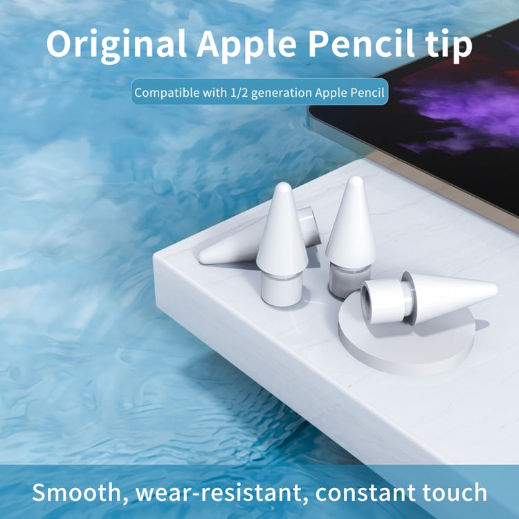 M1 Premium Pen Tips for Apple Pencil 1 / 2 (White) - Pencil Accessories by PMC Jewellery | Online Shopping South Africa | PMC Jewellery