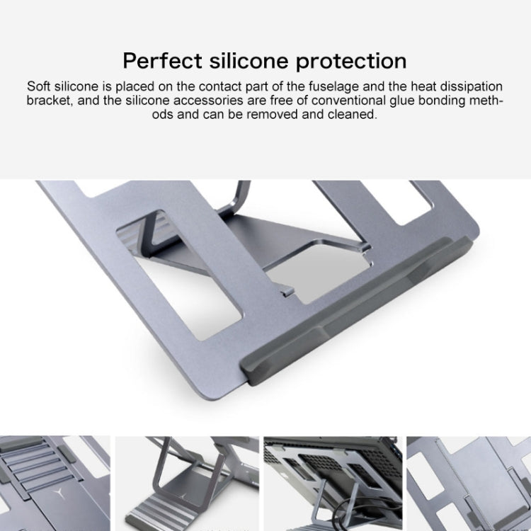 Lenovo Z2 LEGION Aluminum Alloy Laptop Cooling Bracket Heat Dissipation Holder for Y7000 / Y7000P / Y9000K(Grey) - Laptop Stand by Lenovo | Online Shopping South Africa | PMC Jewellery | Buy Now Pay Later Mobicred