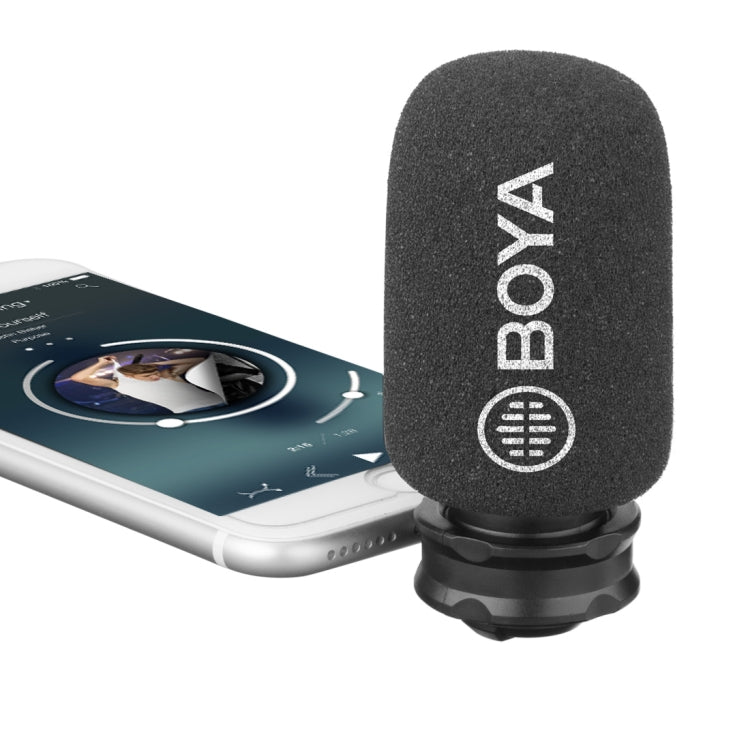 BOYA BY-DM200 8 Pin Interface Plug Condenser Live Show Video Vlogging Recording Microphone for iPhone (Black) - Camera Microphone by BOYA | Online Shopping South Africa | PMC Jewellery