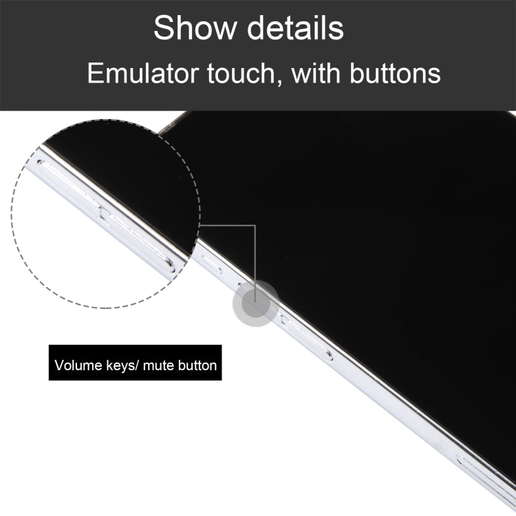 For iPhone 15 Pro Black Screen Non-Working Fake Dummy Display Model (White) - For iPhone & iPad by PMC Jewellery | Online Shopping South Africa | PMC Jewellery