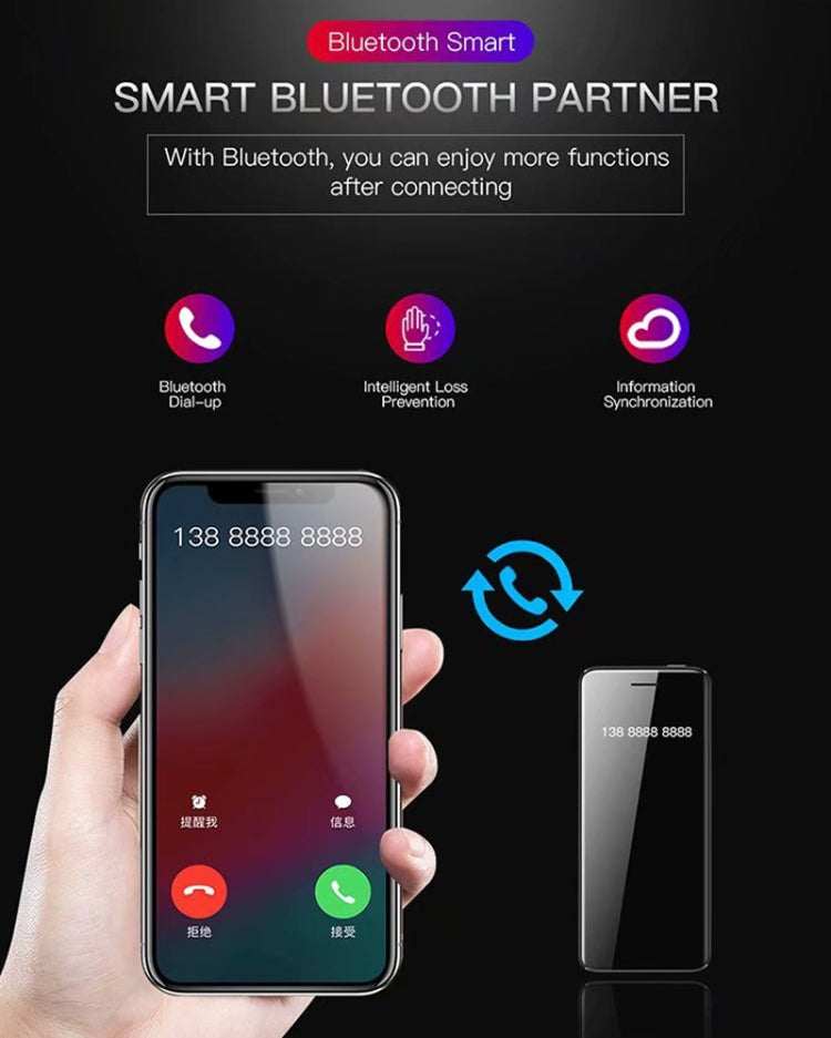 SATREND S10 Card Mobile Phone, 2.4 inch Touch Screen, MTK6261D, Support Bluetooth, FM, GSM, Dual SIM(Black) - free shipping - PMC TechLife - Order now!