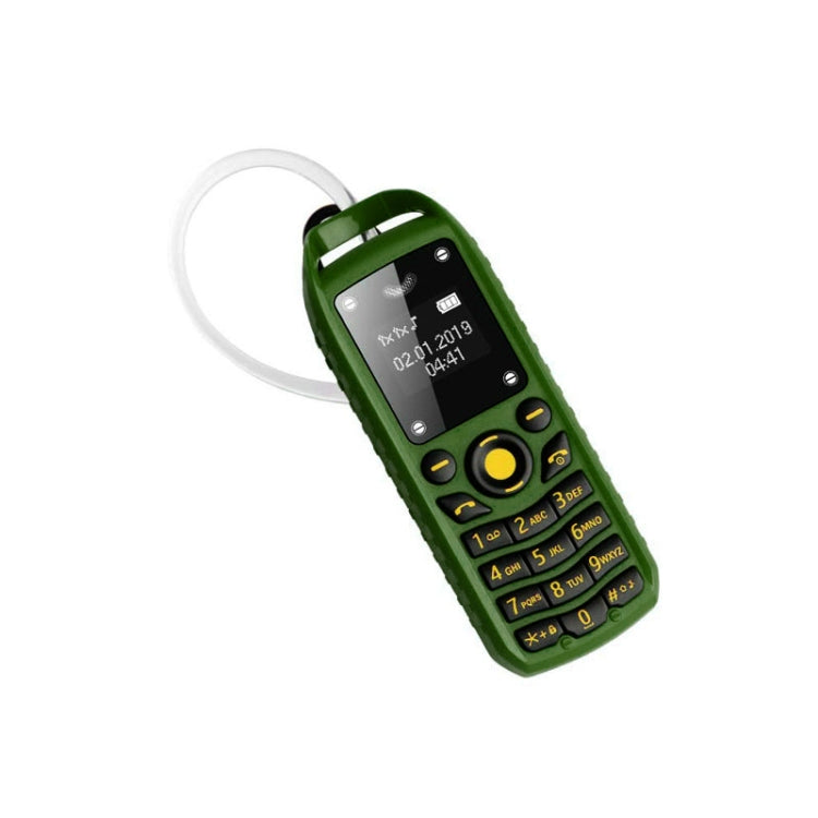 Mini B25 Headphone Mobile Phone, Hands Free Bluetooth Dialer Headphone, MP3 Music, Dual SIM, Network: 2G(Green) - Others by PMC TechLife | Online Shopping South Africa | PMC TechLife