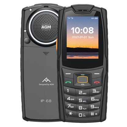 [HK Warehouse] AGM M6 4G Rugged Phone, RU Version, IP68 / IP69K / MIL-STD-810G Waterproof Dustproof Shockproof, 2500mAh Battery, 2.4 inch, Network: 4G, BT, FM, Torch(Black) - AGM by AGM | Online Shopping South Africa | PMC Jewellery