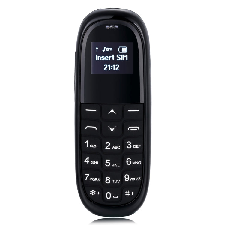 AIEK KK1 Mini Mobile Phone, English Keyboard, Hands Free Bluetooth Dialer Headphone, MTK6261DA, Anti-Lost, Single SIM, Network: 2G(Black) - Others by AIEK | Online Shopping South Africa | PMC TechLife | Buy Now Pay Later Mobicred