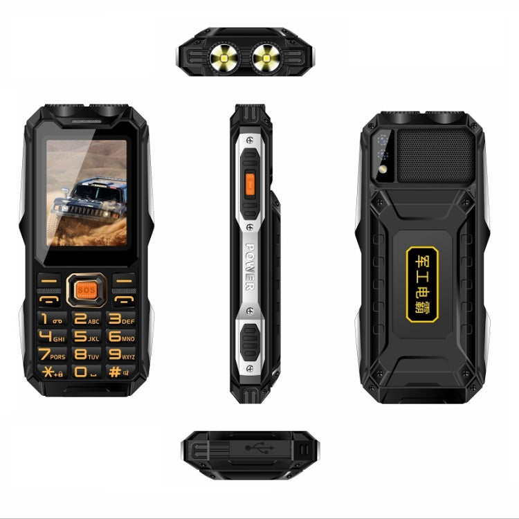 Mafam 4G Triple Proofing Elder Phone, Waterproof Shockproof Dustproof, 16800mAh Battery, 2.4 inch, 21 Keys, Bluetooth, LED Flashlight, FM, SOS, Dual SIM, Network: 2G (Black) - Others by PMC TechLife | Online Shopping South Africa | PMC TechLife