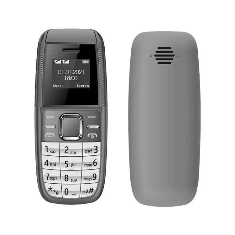 Mini BM200 Mobile Phone, 0.66 inch, MT6261D, 21 Keys, Bluetooth, MP3 Music, Dual SIM, Network: 2G (Grey) - Others by PMC Jewellery | Online Shopping South Africa | PMC Jewellery