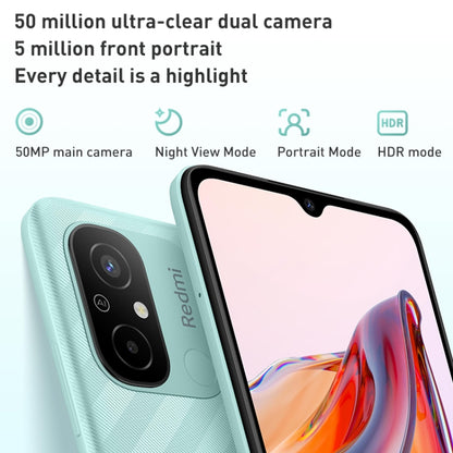 Xiaomi Redmi 12C, 50MP Camera, 4GB+128GB, 5000mAh Battery, Face ID & Fingerprint Identification, 6.71 inch MIUI 13 MediaTek Helio G85 Octa Core up to 2.0GHz, Network: 4G, Dual SIM, Not Support Google Play(Black) - Xiaomi Redmi by Xiaomi | Online Shopping South Africa | PMC Jewellery | Buy Now Pay Later Mobicred