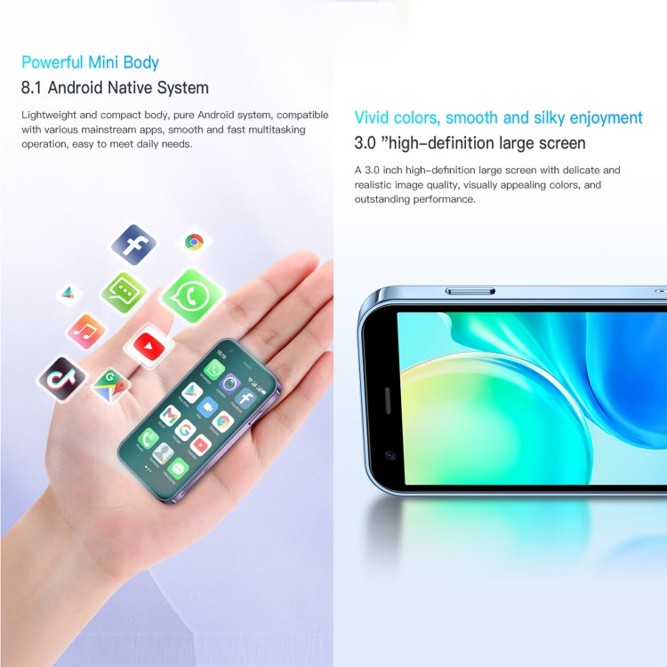 SOYES XS15, 2GB+16GB, 3.0 inch Android 8.1 MTK6580 Quad Core up to 1.3GHz, Bluetooth, WiFi, GPS, Network: 3G, Dual SIM (Blue) - SOYES by SOYES | Online Shopping South Africa | PMC Jewellery