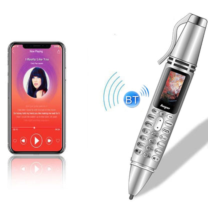 AK007 Mobile Phone, Multifunctional Remote Noise Reduction Back-clip Recording Pen with 0.96 inch Color Screen, Dual SIM Dual Standby, Support Bluetooth, GSM, LED Light, Handwriting (Red) - Others by PMC Jewellery | Online Shopping South Africa | PMC Jewellery