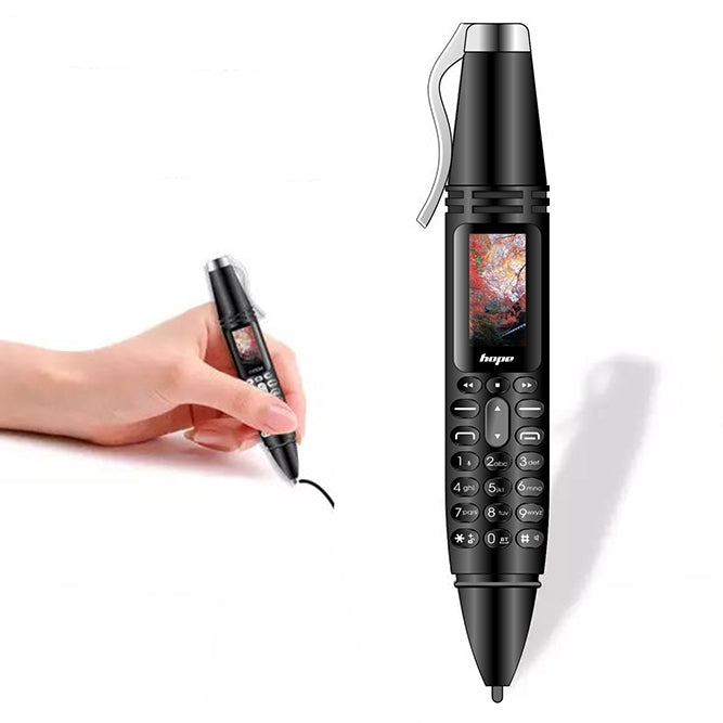 AK007 Mobile Phone, Multifunctional Remote Noise Reduction Back-clip Recording Pen with 0.96 inch Color Screen, Dual SIM Dual Standby, Support Bluetooth, GSM, LED Light, Handwriting (Red) - Others by PMC Jewellery | Online Shopping South Africa | PMC Jewellery