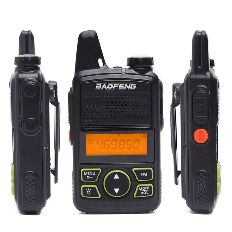 BaoFeng BF-T1 Single Band Radio Handheld Walkie Talkie, EU Plug - Handheld Walkie Talkie by BAOFENG | Online Shopping South Africa | PMC Jewellery