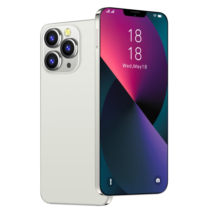 i13 ProMax, 1GB+8GB, 6.1 inch Drop Notch Screen, Face Identification, Android 6.0 MTK6580P Quad Core, Network: 3G, Dual SIM(White) -  by PMC Jewellery | Online Shopping South Africa | PMC Jewellery | Buy Now Pay Later Mobicred