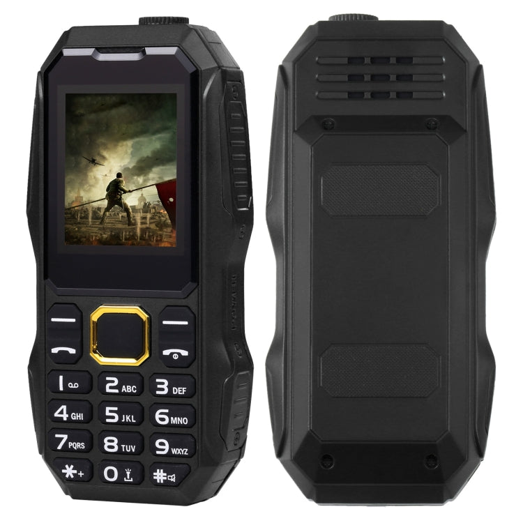 W2025 Triple Proofing Elder Phone, Waterproof Shockproof Dustproof, 5800mAh Battery, 1.8 inch, 21 Keys, LED Flashlight, Dual SIM(Black) - Others by PMC Jewellery | Online Shopping South Africa | PMC Jewellery