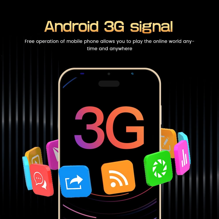 i14 mini HRDP5, 512MB+4GB, 5.0 inch Screen, Face Identification, Android 5.0 MTK6572 Dual Core, Network: 3G (Gold) - free shipping - PMC TechLife - Order now!