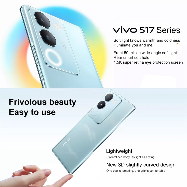 vivo S17 5G, 50MP Camera, 12GB+ 256GB, Dual Back Cameras, Screen Fingerprint Identification, 4600mAh Battery, 6.78 inch Android 13 OriginOS 3 Snapdragon 778G+ Octa Core up to 2.5GHz, OTG, NFC, Network: 5G (Black) - vivo by vivo | Online Shopping South Africa | PMC Jewellery | Buy Now Pay Later Mobicred