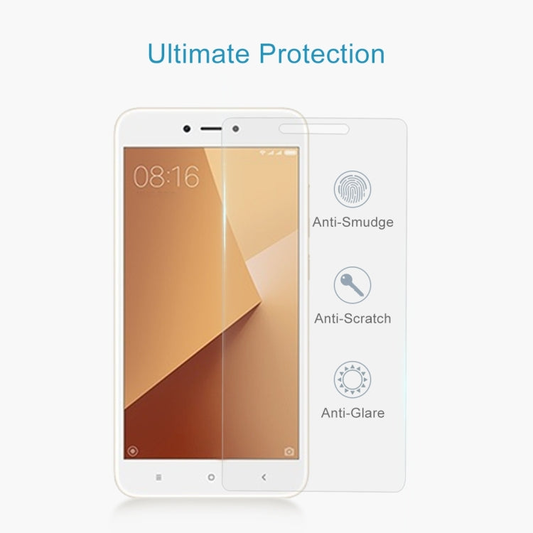 100 PCS for Xiaomi Redmi Note 5A 0.26mm 9H Surface Hardness 2.5D Explosion-proof Non-full Screen Tempered Glass Screen Film -  by PMC Jewellery | Online Shopping South Africa | PMC Jewellery