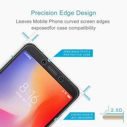 100 PCS 0.26mm 9H 2.5D Tempered Glass Film for Xiaomi Redmi 6 -  by PMC Jewellery | Online Shopping South Africa | PMC Jewellery