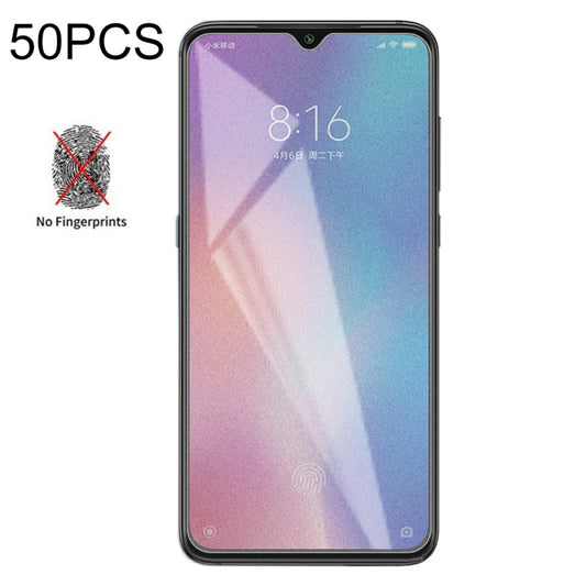 50 PCS Non-Full Matte Frosted Tempered Glass Film for Xiaomi Mi 9 Explorer, No Retail Package -  by PMC Jewellery | Online Shopping South Africa | PMC Jewellery