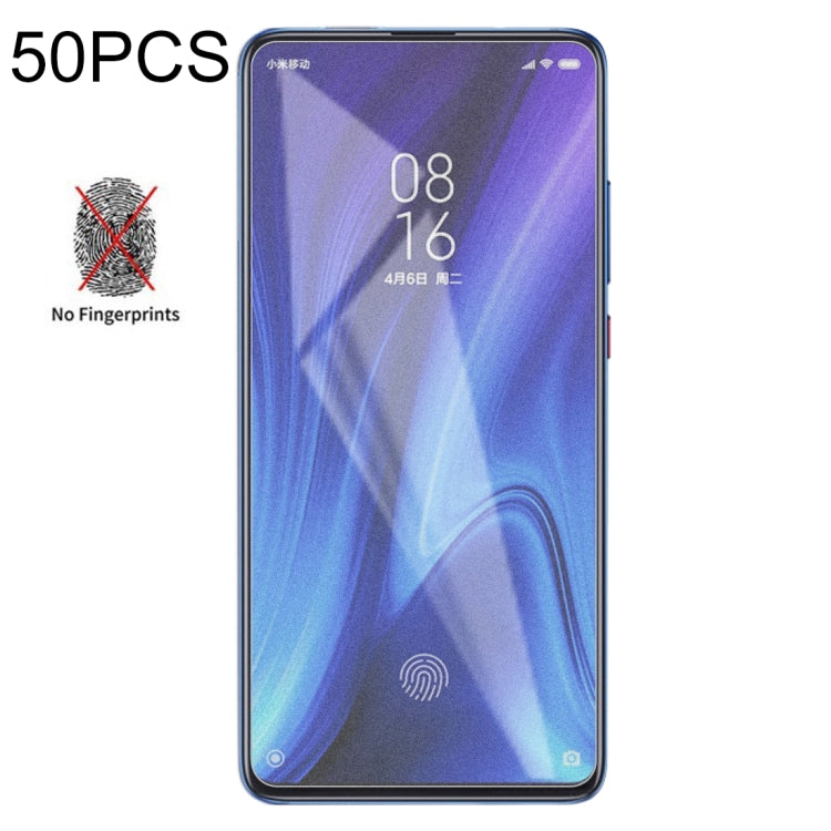 50 PCS Non-Full Matte Frosted Tempered Glass Film for Xiaomi Redmi K20 / K20 Pro / Mi 9T, No Retail Package -  by PMC Jewellery | Online Shopping South Africa | PMC Jewellery