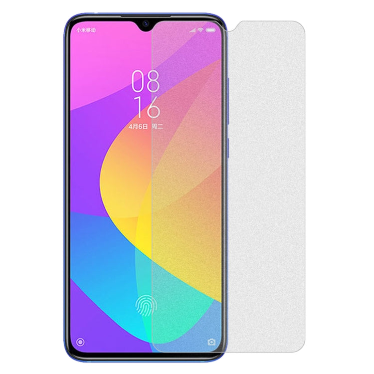 50 PCS Non-Full Matte Frosted Tempered Glass Film for Xiaomi Mi CC9 / Mi A3 Lite / Mi 9, No Retail Package -  by PMC Jewellery | Online Shopping South Africa | PMC Jewellery