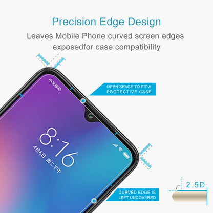 100 PCS 0.26mm 9H 2.5D Tempered Glass Film for Xiaomi Mi 9 -  by PMC Jewellery | Online Shopping South Africa | PMC Jewellery