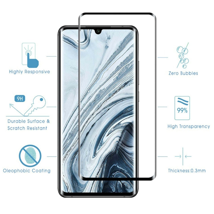 25 PCS For Xiaomi Mi Note 10 Pro 9H HD 3D Curved Edge Tempered Glass Film (Black) -  by PMC Jewellery | Online Shopping South Africa | PMC Jewellery