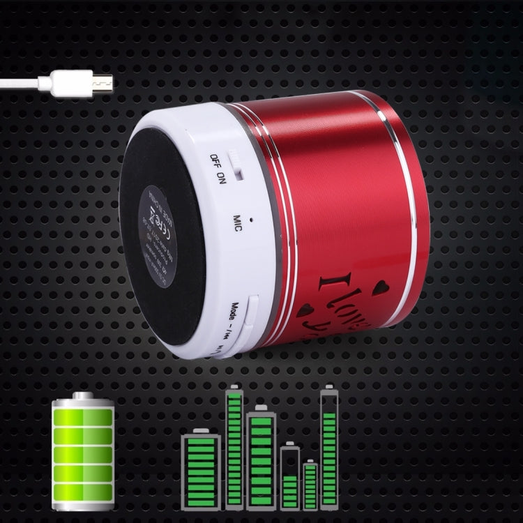 A9L Mini Portable Bluetooth Stereo Speaker with RGB LED Light, Built-in MIC, Support Hands-free Calls & TF Card & AUX(Red) - Mini Speaker by PMC Jewellery | Online Shopping South Africa | PMC Jewellery