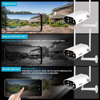 SriHome SH037 4.0 Million Pixel 2.4G+5G WiFi Waterproof Camera, Support Two-way Voice & TF Card & Motion Detection & Full Color Night Vision & AI Human Detection, AU Plug - Bullet Camera by SriHome | Online Shopping South Africa | PMC Jewellery | Buy Now Pay Later Mobicred